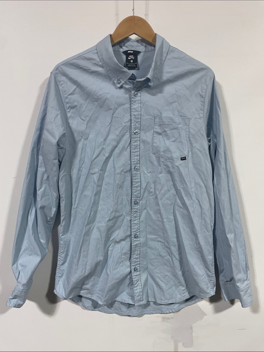 Nike Light Blue Men's Button-Down Shirt